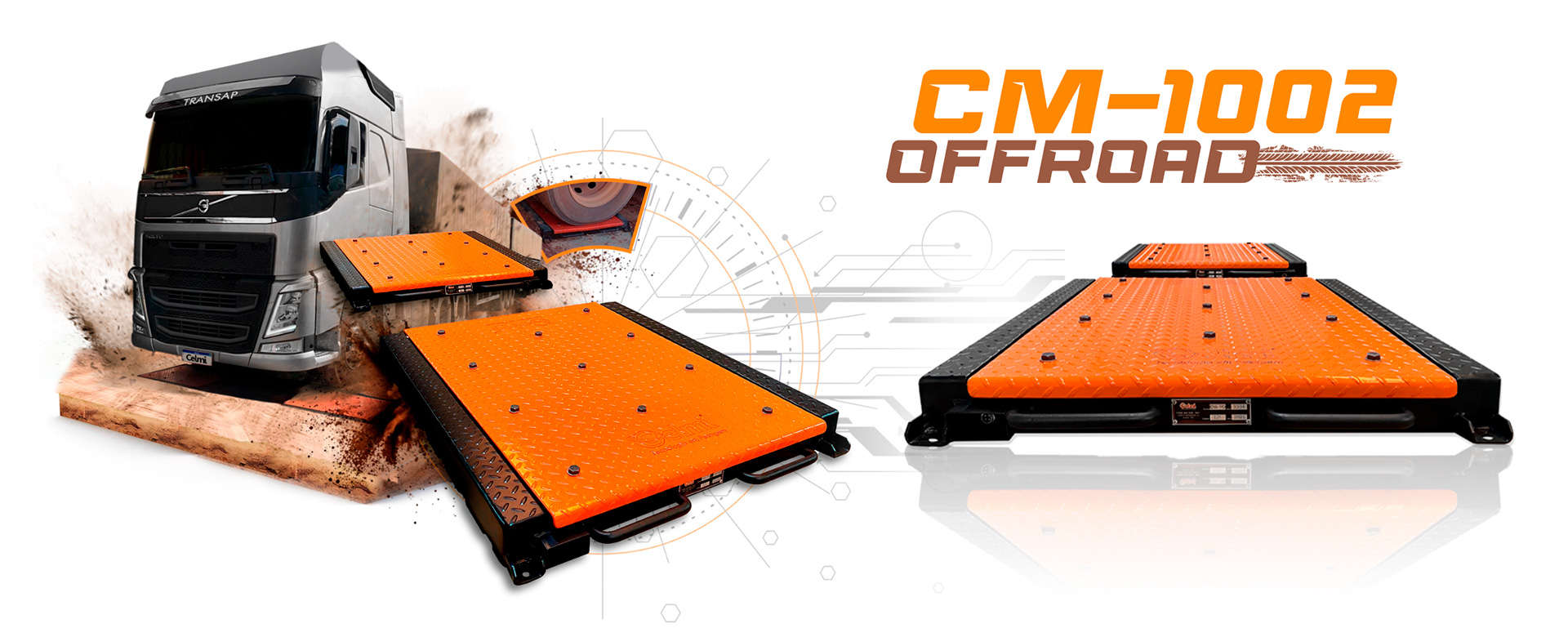 trator com uma balança CM-1002